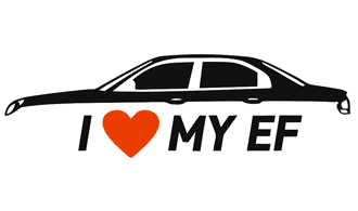 Наклейка I love my EF